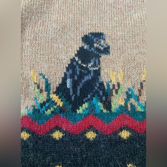 Vintage Woolrich Hunting Dog Wool Sweater SZ L pristine like new condition - Picture 7 of 11